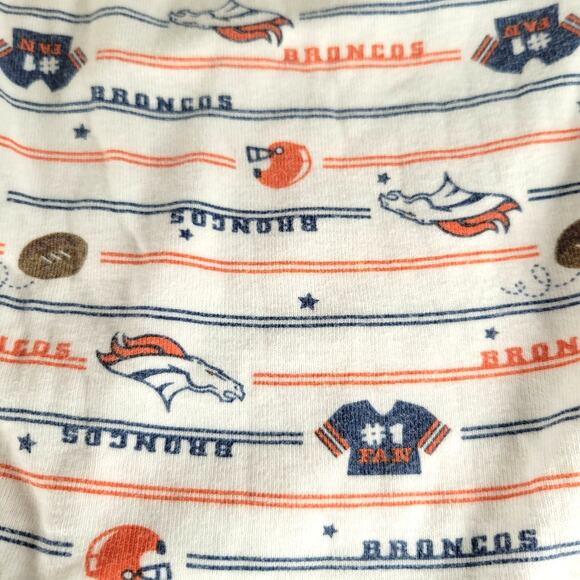 Baby 0-3M Bodysuit Lot of 4 NFL Denver Broncos & Patterned Football Blue Orange - Picture 7 of 16